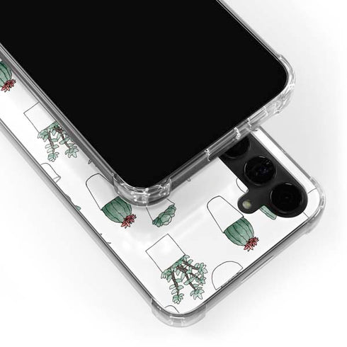 Succulent Pattern Galaxy S24 Plus Clear Case